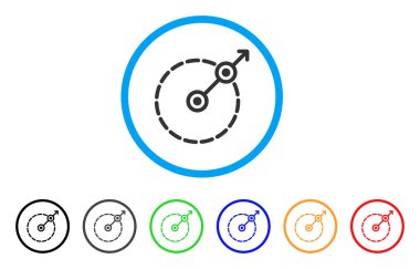 Yuvarlak alan çıkış yuvarlak simge