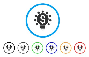 İş Patent ampul yuvarlak simge