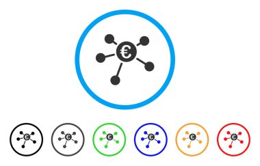 Euro Linkler yuvarlak simge