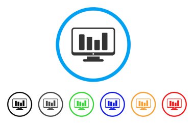 Çubuk yuvarlak simge izleme grafiği