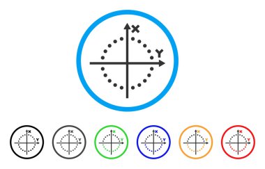 Daire arsa yuvarlak simge