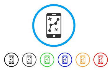 Rota Smartphone yuvarlak simge