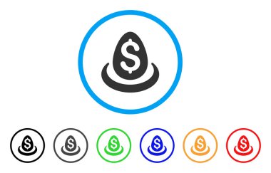 Simge Doları mevduat yumurta yuvarlak