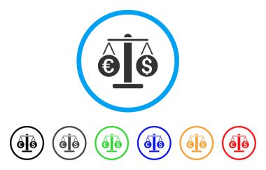 Döviz Alım ağırlık yuvarlak simge