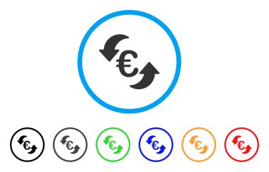 Euro güncelleştirme ok simgesi yuvarlak