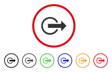 Oturum kapatma yuvarlak simge