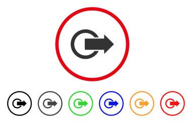 Oturum kapatma yuvarlak simge