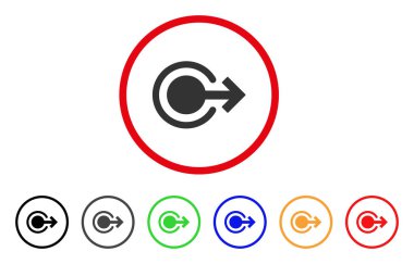 Oturum kapatma yuvarlak simge