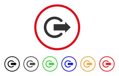 Oturum kapatma yuvarlak simge