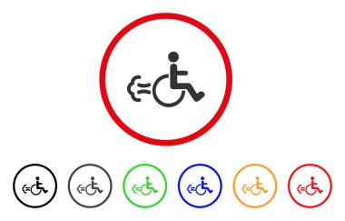 Hasta hareketi yuvarlak simge