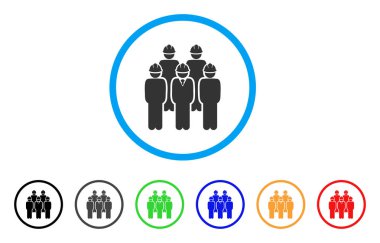 Geliştirici personel yuvarlak simge