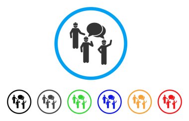 Mühendis kişi Forum yuvarlak simge