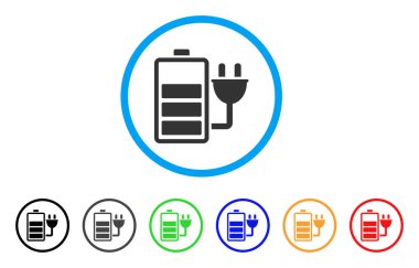 Pil simgesi yuvarlak şarj