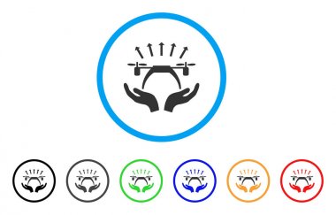 Helikopter başlangıç yuvarlak simge