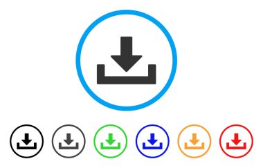 Konteyner yuvarlak simge indir