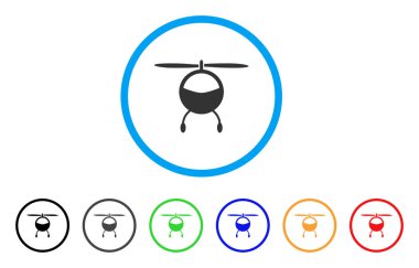 Helikopter yuvarlak simge