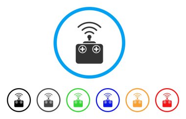 Radyo kontrol aygıtı yuvarlak simgesi