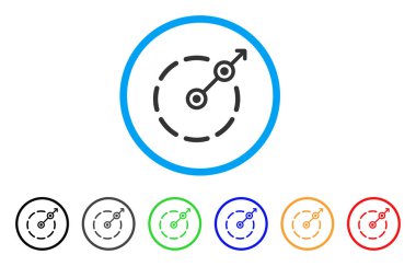 Yuvarlak alan çıkış yuvarlak simge