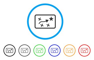 Rota harita yuvarlak simge