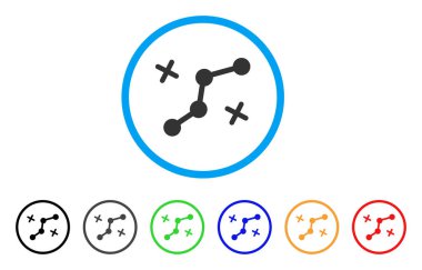 Güzergah noktaları simgesi yuvarlak