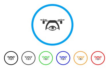 Video Spy Drone yuvarlak simge