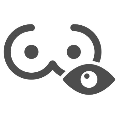 Görünüm kadın göğüsleri düz simgesi