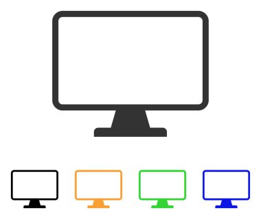 monitör vektör simgesi