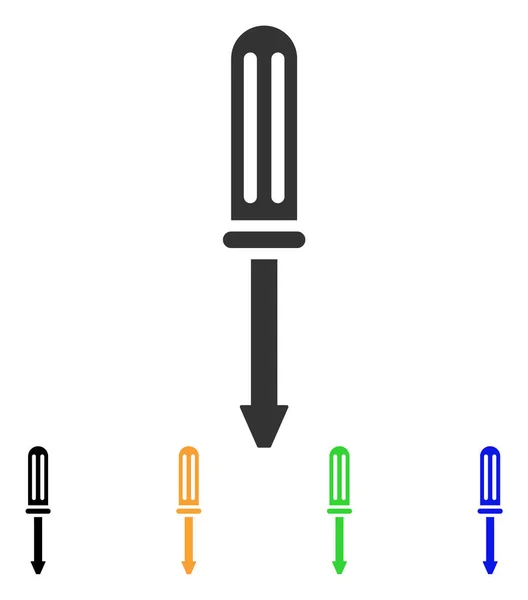 Schroevendraaiervector pictogram — Stockvector