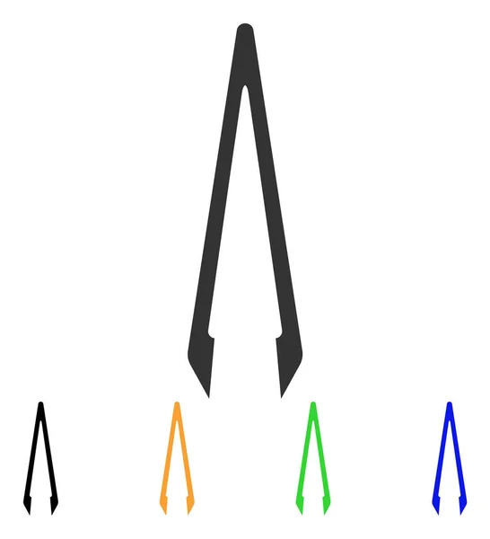 Ícone de vetor pinças —  Vetores de Stock