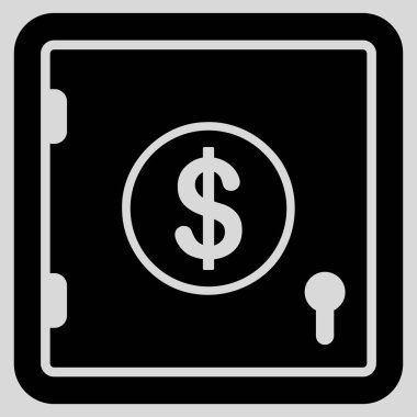 Güvenli düz vektör simge bankacılık Doları