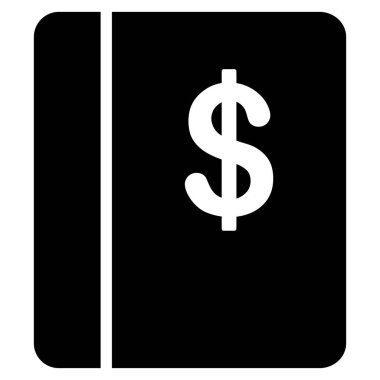 Hesap kitap düz vektör simgesi