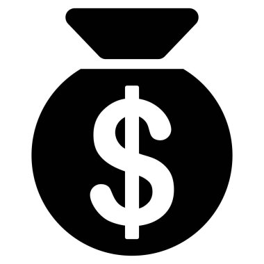 para çantası düz vektör simgesi