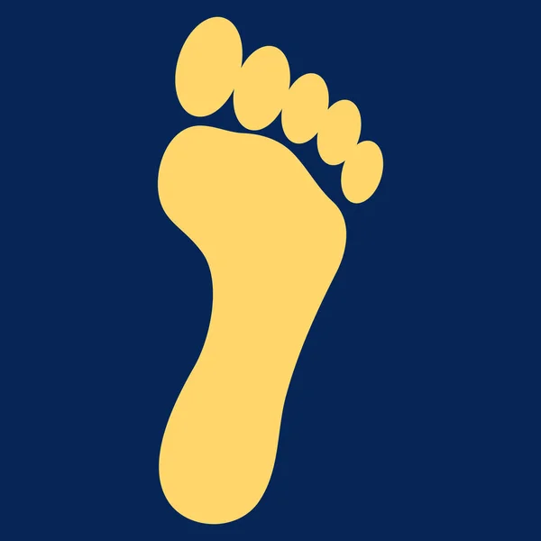 Footprint Flat Vector Icon — Stock Vector
