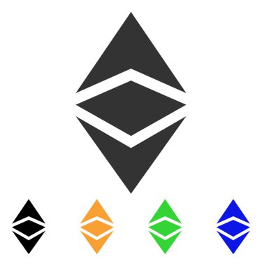 Ethereum klasik vektör simgesi