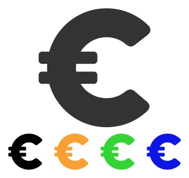 Euro vektör simgesi