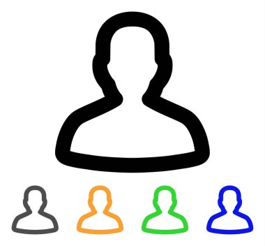 Kişi kontur simgesini