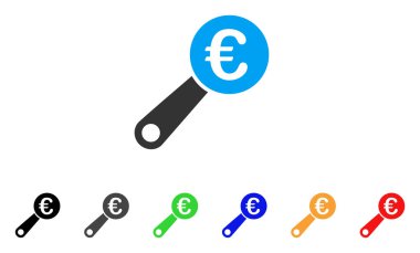 Euro denetim vektör simgesi