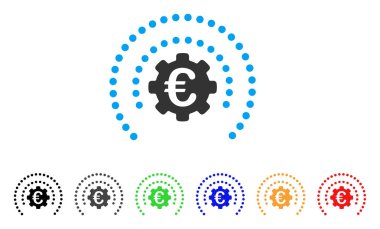 Euro endüstriyel sigorta vektör simgesi