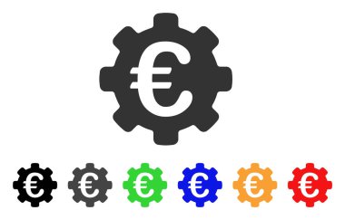 Euro seçenekleri vektör simgesi