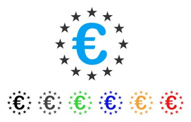 Avrupa Birliği yıldız vektör simgesi