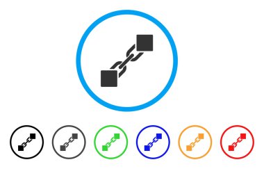 Blockchain yuvarlak simge