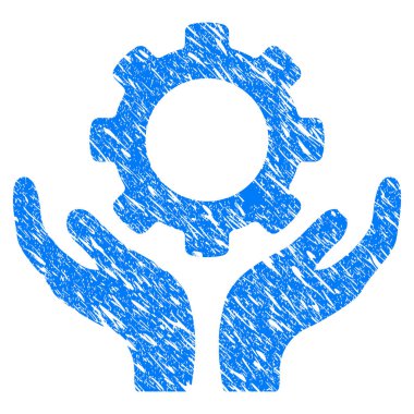 Onarım Servisi eller Grunge simgesi