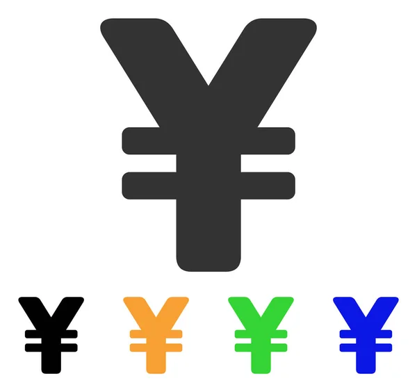 Ícone de vetor de iene japonês — Vetor de Stock