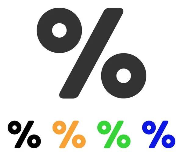 Icône vectorielle en pourcentage — Image vectorielle