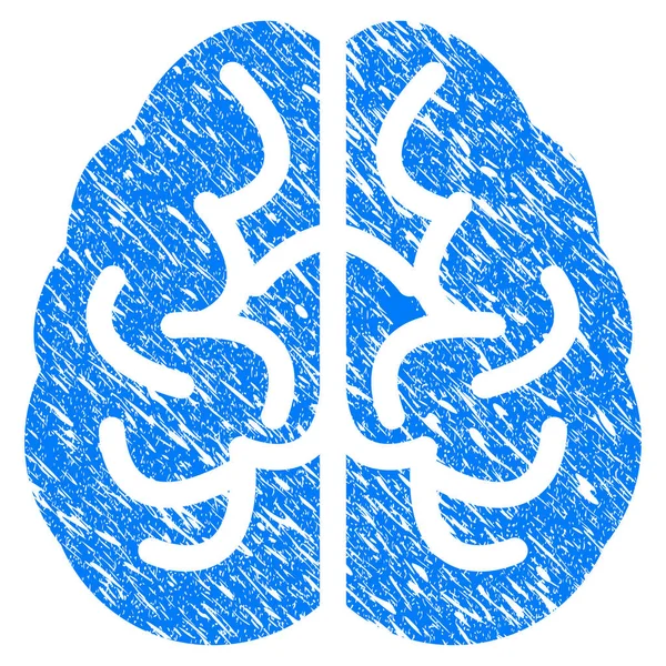 Icono de Brain Grunge — Vector de stock