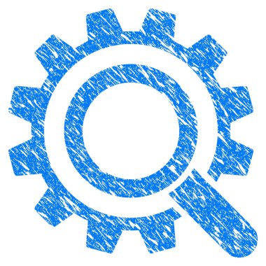 Arama seçenekleri dişli Grunge simgesi