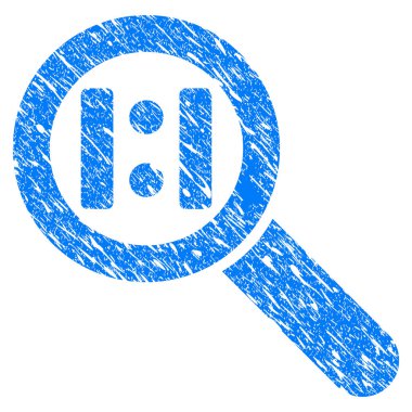 Gerçek boyut Grunge simgesi zoom