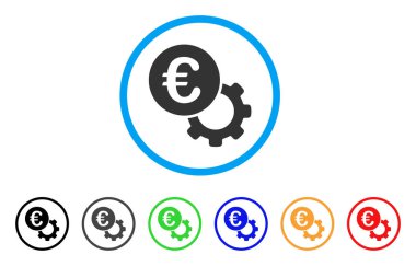 Euro yapılandırmak yuvarlak simge