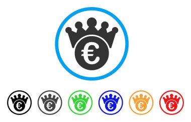 Euro Crown yuvarlak simge