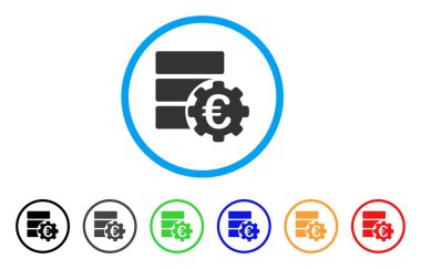 Euro mali veritabanı Seçenekleri simgesini yuvarlak